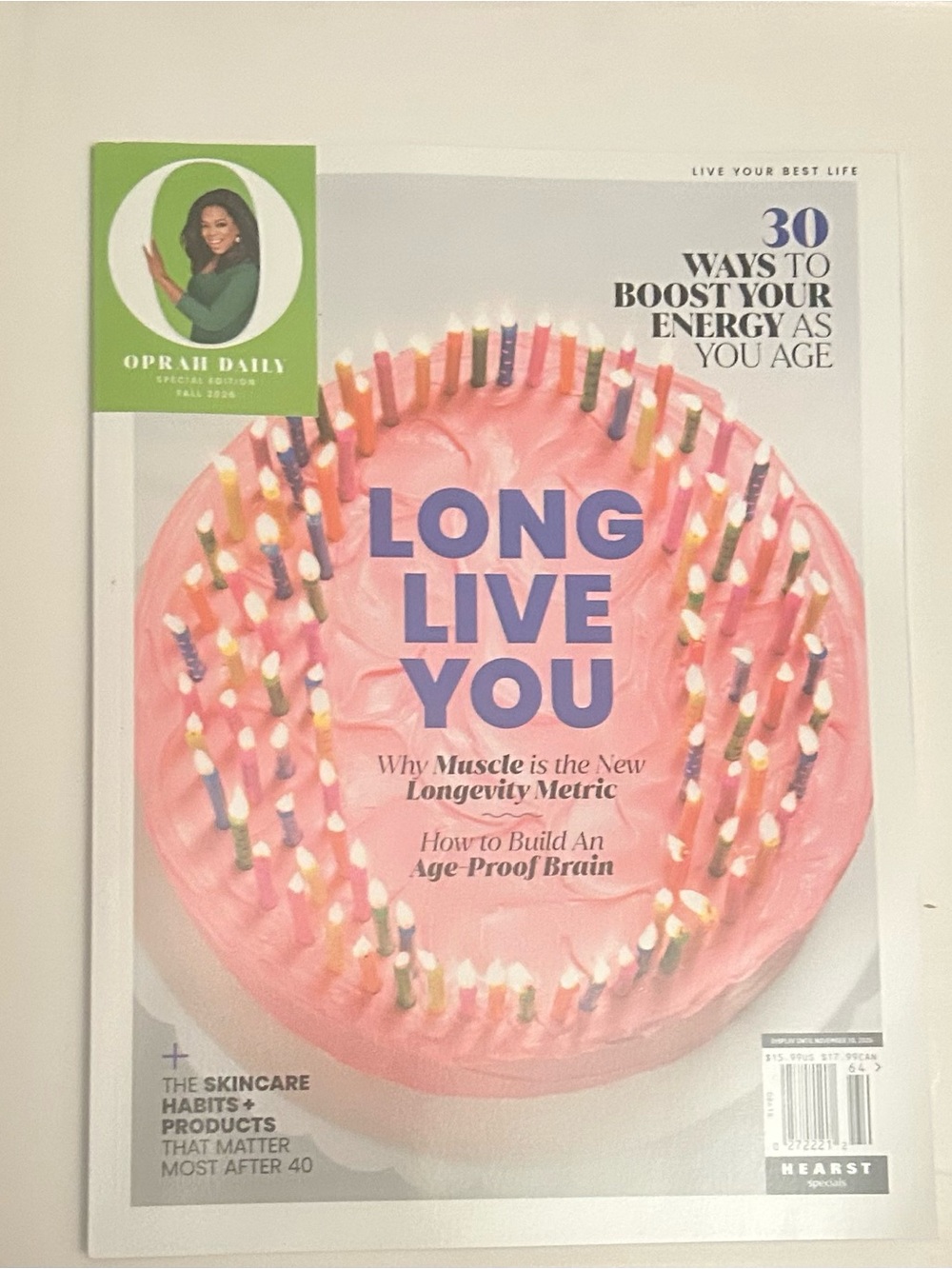 Oprah Daily Special Edition Magazine 30 Ways to Boost Your Energy As You Age